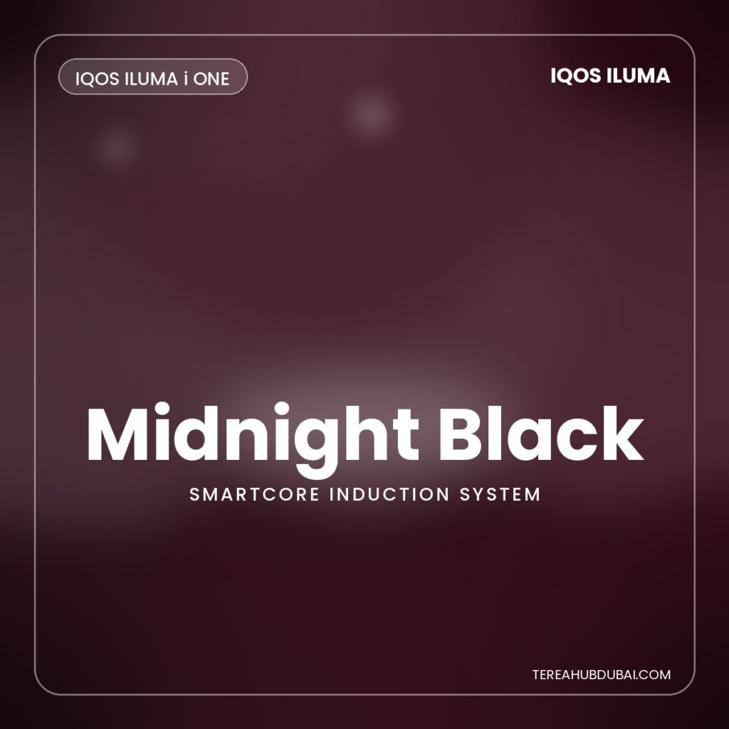 IQOS ILUMA i ONE Midnight Black device - Terea Hub Dubai