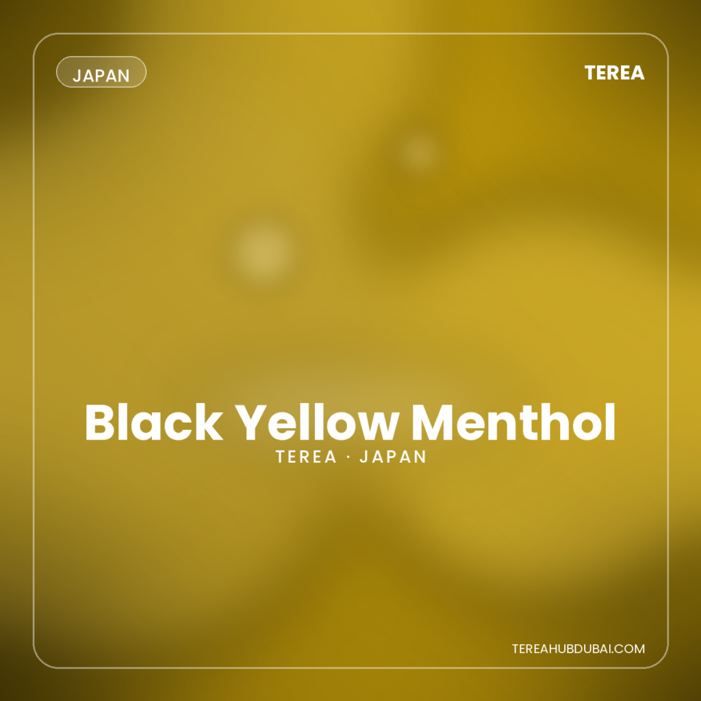 Terea Black Yellow Menthol Japan pack - Terea Hub Dubai
