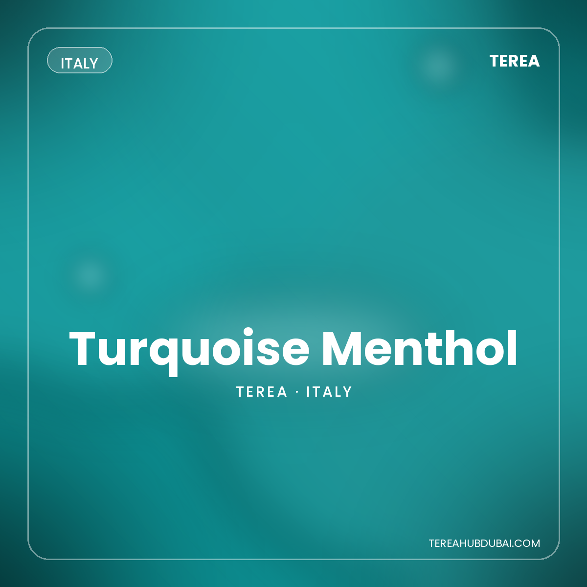 Terea Turquoise Menthol Italy pack - Terea Hub Dubai