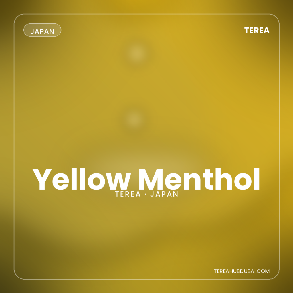 Terea Yellow Menthol Japan pack - Terea Hub Dubai